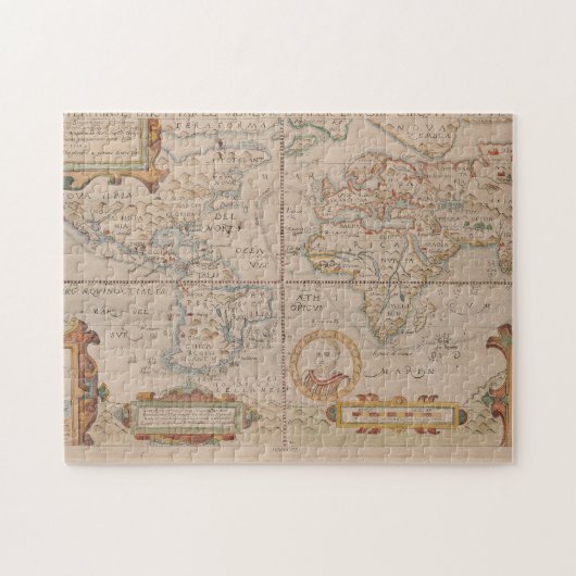 Puzzle Carte de la circumnavigation de Drake du globe (Horizontal)
