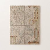 Puzzle Carte de la circumnavigation de Drake du globe (Vertical)