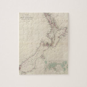 Puzzle Carte de la colonie de Nouvelle-Zélande