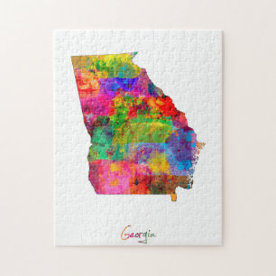 Puzzle Carte de la Géorgie