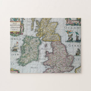 Puzzle Carte de la Grande-Bretagne 1631