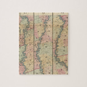 Puzzle Carte de la Lloyd's du Bas-Mississippi