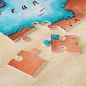 Puzzle Carte de la mer Méditerranée (Côté)