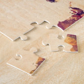 Puzzle Carte de la peinture d'aquarelle de carte du monde (Côté)