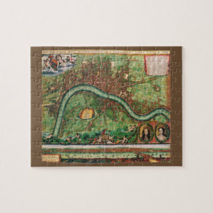 Puzzle Carte de la rue antique de Londres par Johannes de