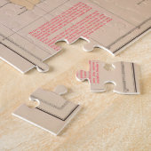 Puzzle Carte de la vague de tsunami sismique d'Hawaï Vint (Côté)