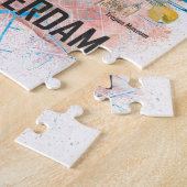 Puzzle Carte de la ville d'Amsterdam Pays-Bas (Côté)