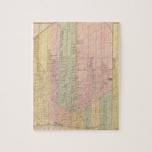 Puzzle Carte de la ville de Détroit