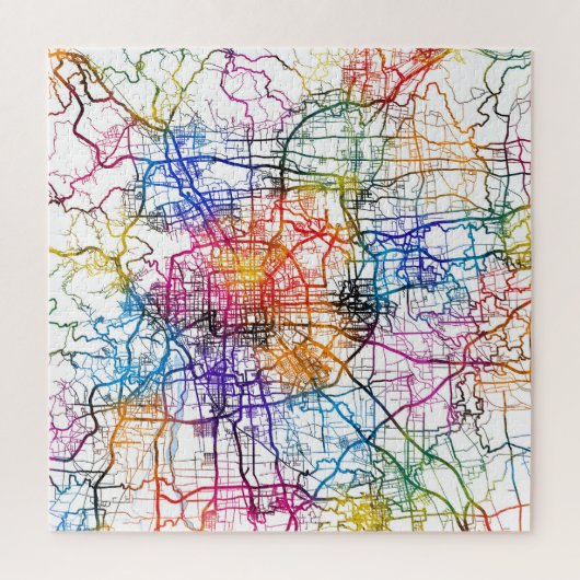 Puzzle Carte de la ville de Pékin (Vertical)