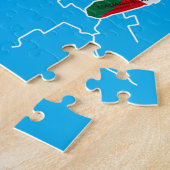 Puzzle Carte de l'Afrique avec drapeaux (Côté)