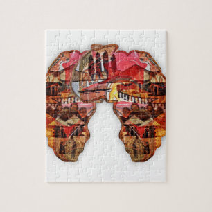 Puzzle Carte de l'Afrique : Célébrer la saison avec la cu