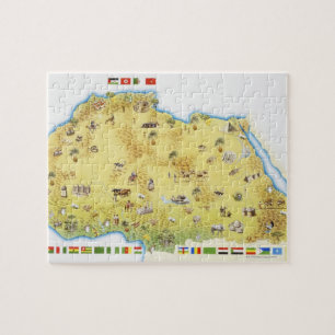 Puzzle Carte de l'Afrique du Sud 2