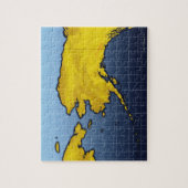 Puzzle Carte de l'Alaska (Vertical)