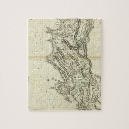 Puzzle Carte de l'Albanie (Vertical)