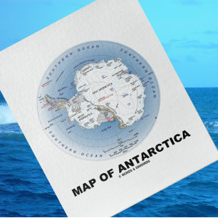 Puzzle Carte De L'Antarctique (Géographie)