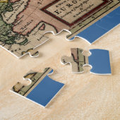 Puzzle Carte de l'antiquaire 1721 de l'Europe par la (Côté)