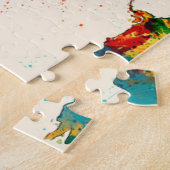 Puzzle Carte de l'aquarelle de carte du monde (Côté)
