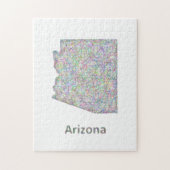 Puzzle Carte de l'Arizona (Vertical)