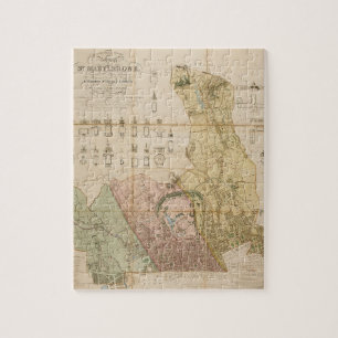 Puzzle Carte de l'arrondissement de St Marylebone (Londre