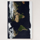 Puzzle Carte de l'Atlas mondial géographique de la Terre (Vertical)