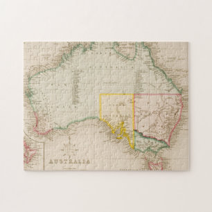 Puzzle Carte de l'Australie et de la Nouvelle Zélande