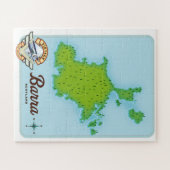 Puzzle Carte de l'Ecosse de Barra (Horizontal)