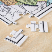 Puzzle Carte de l'Écosse vintage (Côté)