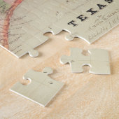 Puzzle Carte de l'état du Texas | 1835 (Côté)