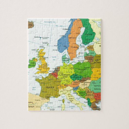Puzzle Carte de l'Europe (Vertical)