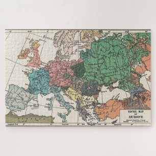 Puzzle Carte de l'Europe vintage