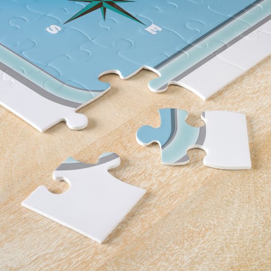 Puzzle Carte de l'île de Bute (Côté)