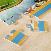 Puzzle Carte de l'île de Nantucket 11x14 (Côté)