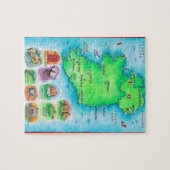 Puzzle Carte de l'Irlande (Horizontal)