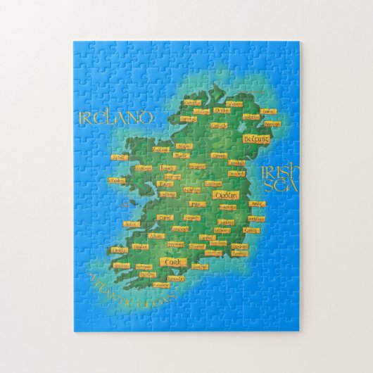Puzzle Carte De L'Irlande (Vertical)