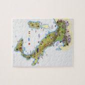 Puzzle Carte de l'Italie (Horizontal)