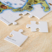 Puzzle Carte de l'Italie (Côté)