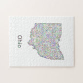 Puzzle Carte de l'Ohio (Horizontal)