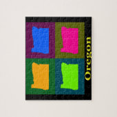 Puzzle Carte de l'Orégon (Vertical)
