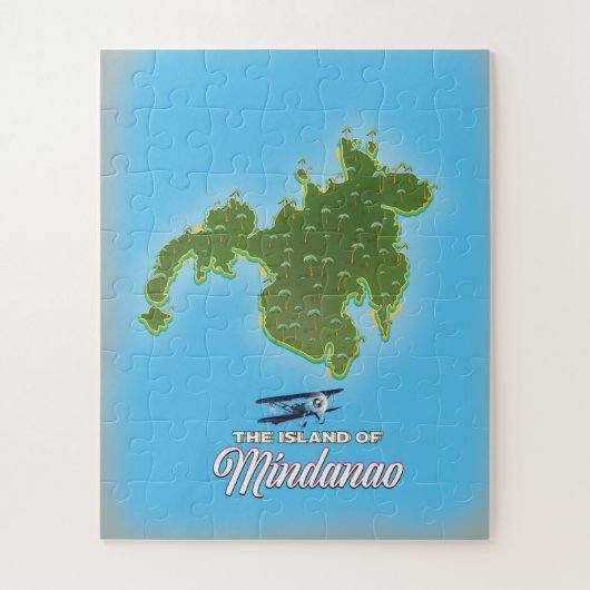 Puzzle Carte de Mindanao (Vertical)