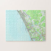 Puzzle Carte de Myrtle Beach du nord la Caroline du Sud (Horizontal)