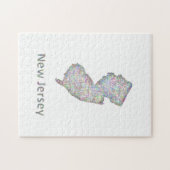 Puzzle Carte de New Jersey (Horizontal)