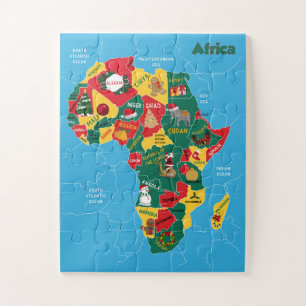Puzzle Carte de Noël Afrique