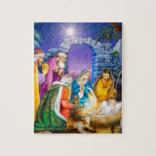 Puzzle Carte de Noël chrétienne