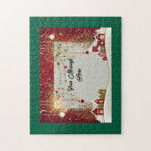 Puzzle Carte de Noël personnalisée (Vertical)