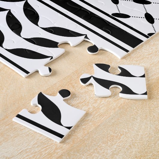 Puzzle Carte de Palestine avec drapeau et Motif Keffiyeg (Côté)