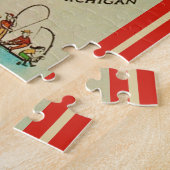 Puzzle Carte de pêche du comté de Old Door (Côté)