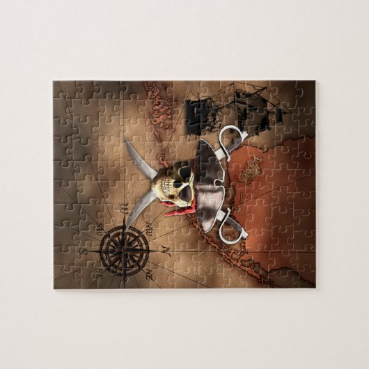 Puzzle Carte de pirate (Horizontal)