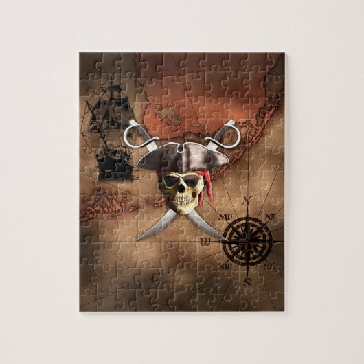 Puzzle Carte de pirate (Vertical)