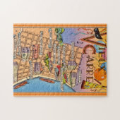 Puzzle Carte de quartier français coloré (Horizontal)