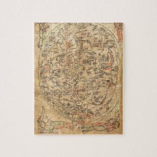 Puzzle Carte de Sawley Imago Mundi Honorius Augustodunens